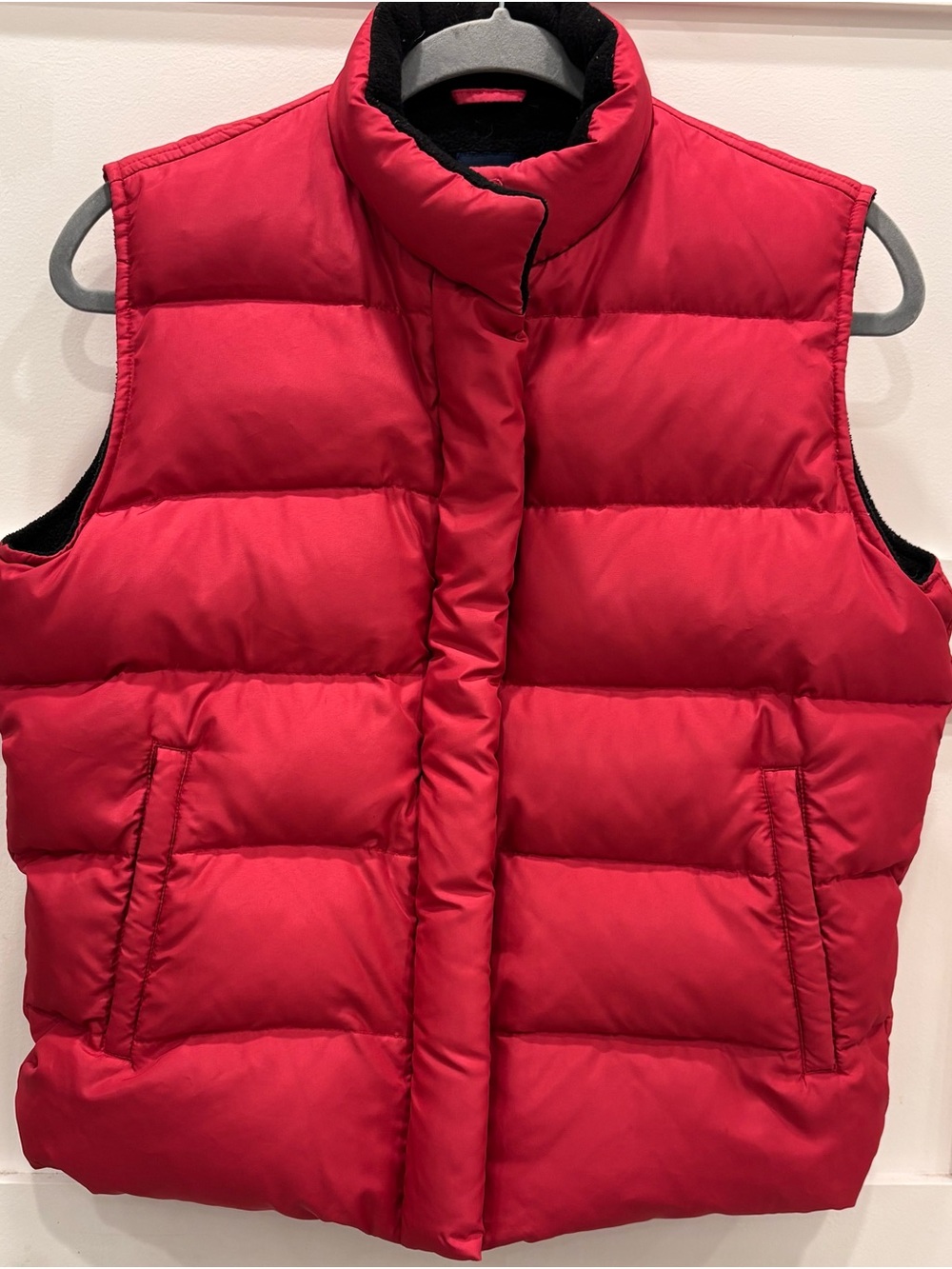 GAP Raspberry Quilted Down Feather Puffer Vest - Sleeveless Insulated Vest